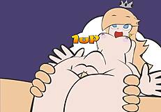 The charming princess Rosalina is having an intimate encounter