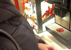 big dose of cum for her throat as she swallows and gags