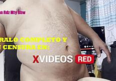 Couple's doggy style intimacy features a curvy woman