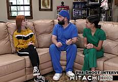 Good Moaning: Ditria Rose Spreads for Backstage Vibrator Masturbation