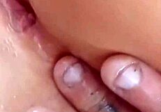 teasing with my ass, he rips leggings and fucks me hard