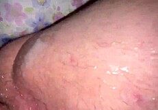 The slutty girl gets a hot load on her face after hard deepthroat
