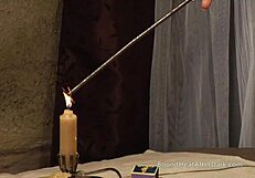 Tied lesbian slave punished by dominant madame!