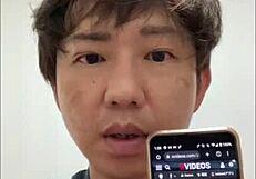 in this homemade threesome, two horny girls share a small 18+ cock with blowjobs