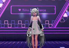 ¡Mira a Hatsune Miku desvestirse en baile nocturno cínico!