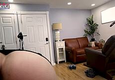 Busty Blonde Deepthroats Dick Then Gets Twat Fucked