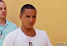 Intense Gay Domination Scene Where the Drill Sergeant Takes Control in a Hardcore Encounter.