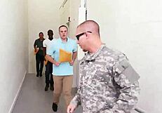 Intense Gay Domination Scene Where the Drill Sergeant Takes Control in a Hardcore Encounter.