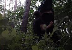 I Fuck My Stepsister’s Mouth in Woods, Hiding from Boyfriend!