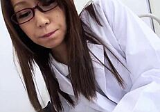 Petite Japanese Teen Nurse Sucks Client in Hospital