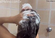 Mel Khalifa taking a bath and getting ready