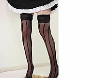 ever seen a japanese woman crush hamburger in stockings?