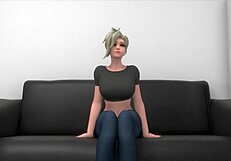 Mercy's wild casting on the couch, wanna watch? 😍