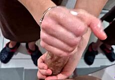 my home nurse washes my big cock and makes me cum all over her in the hospitol