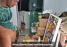 Latina Blowjob Leads To Creampie!