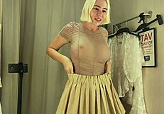 Is This Sexy Crossdressing Flashing in See-Through Clothes at the Mall Too Provocative?