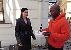 Big butt italian gets double penetration from bbc