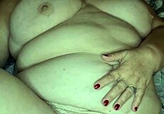 Sexy Fat Milf Teases with Naked Pussy and Breasts