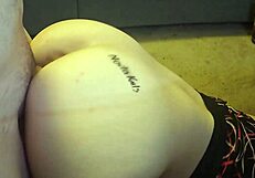 Girlfriend relaxes in front of the desk with couple