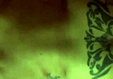 Tattooed blonde bends over in bold pose