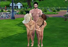 Mortimer surprised by horny teen and milf sluts in intense threesome