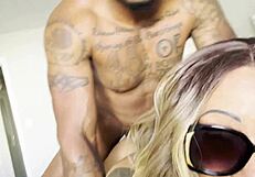 just got back from a long road trip, and my ebony wife devours that big black cock