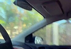 Oh God, Sucking That Uber Driver's Cock While He Drives!