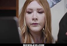 my perverted boss gets wild with all female staff at momslave