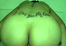 exploring a vibrant rainbow dildo with intense fucking and toy play