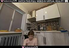 i'm solo naked in the kitchen playing with a cucumber.