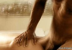 Exotic lovers explore new passions together