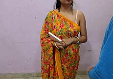 Saara, hot teacher, banged hard in tight ass on first college day
