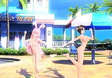 Megurine Luka And Meiko Reveal Big Tits And Ass In Full Nude Summer Idol Project.