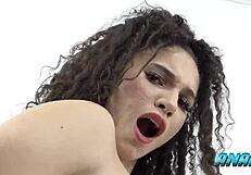 tattooed babe bruna santos in group activity with toys