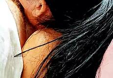 Blonde Plays with Boyfriend Before Mom Arrives