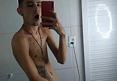 Leaked Video Of Thiagokelton Masturbating His Tattooed Cock