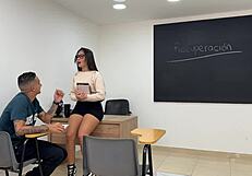 My Best Friend Helps Me Study And Teaches Me How To Fuck In The Classroom!