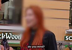 vlogger meets hot chick in hallway and hangs out at home