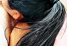 Blonde Plays with Boyfriend Before Mom Arrives