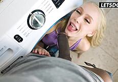 OMG, dirty slut Braylin Bailey gets her pussy wrecked by BBC at Horny Hostel! 😲