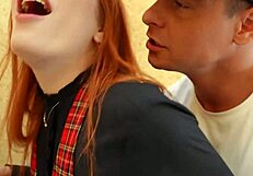 vlogger meets hot chick in hallway and hangs out at home