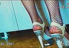 Housewife in Sexy Stockings Stars in Hot POV Tape