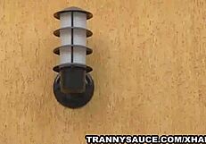 hey, hd shemale honey patricia sabatine tugs her hard cock so eagerly