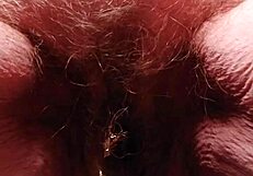 oma uses dildo and cucumber in her hairy spot for wild fun.