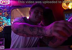 Prostitute Blows Big Cock In Nightclub Toilet For Cumshot!