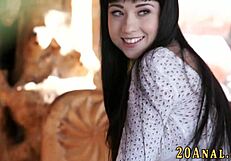 Babe Teases Ass With Monster Cock