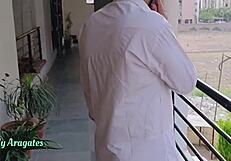 Xxx house owner lures tenant into hardcore banging with wild muff diving