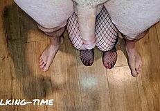 British Slut Demonstrates Uncircumcised Foreskin Play and Milking