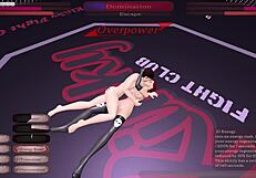 Kinky fight club loser gets fucked in cowgirl position at night club. Kat dominates the dancing scene