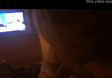 Allison boldly swallows cum after bareback blowjob